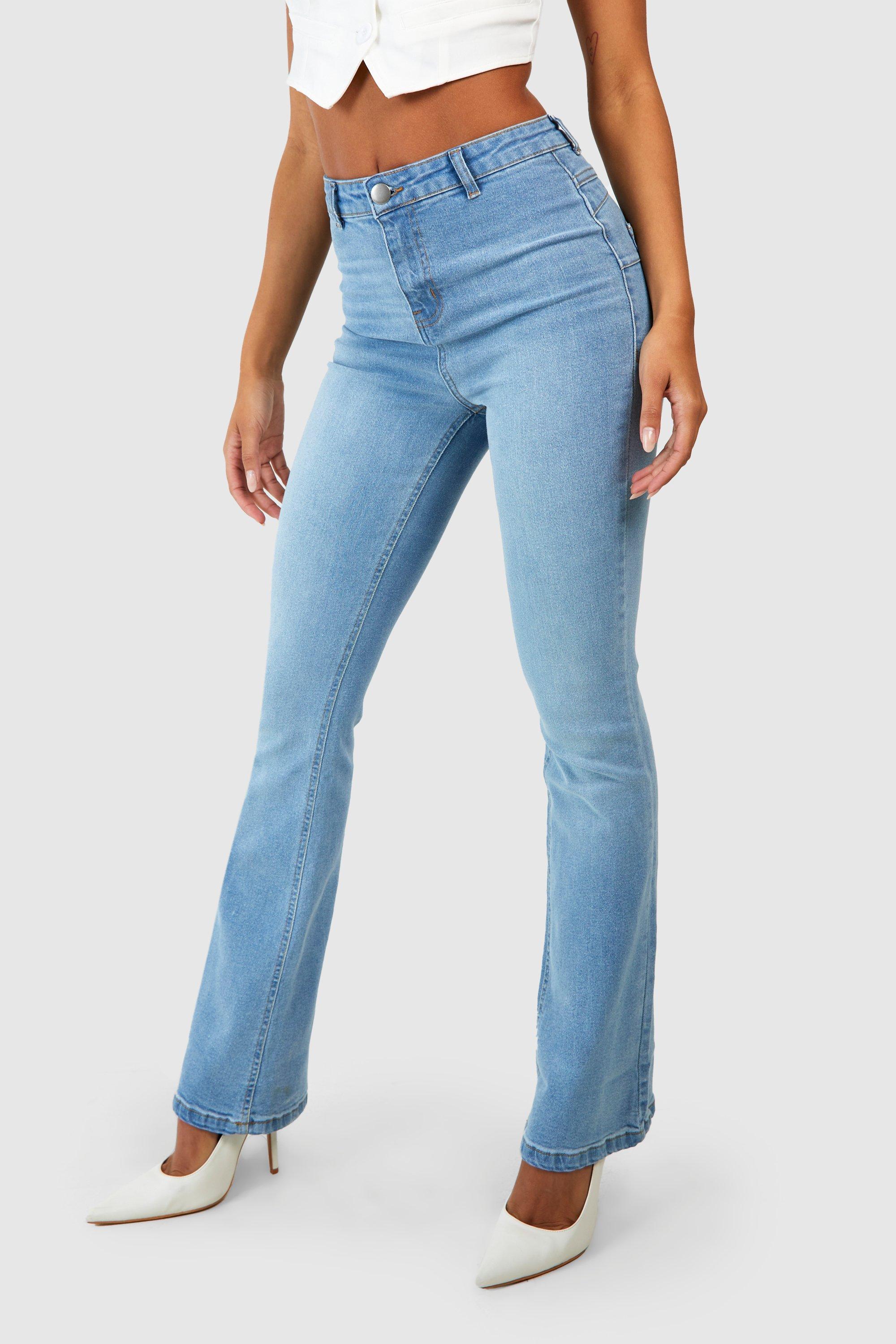 Flared jeans deals light blue